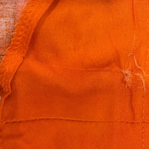 vintage retro Esprit Orange & Pink Sarong with Tropical Design - Picture 8 of 11